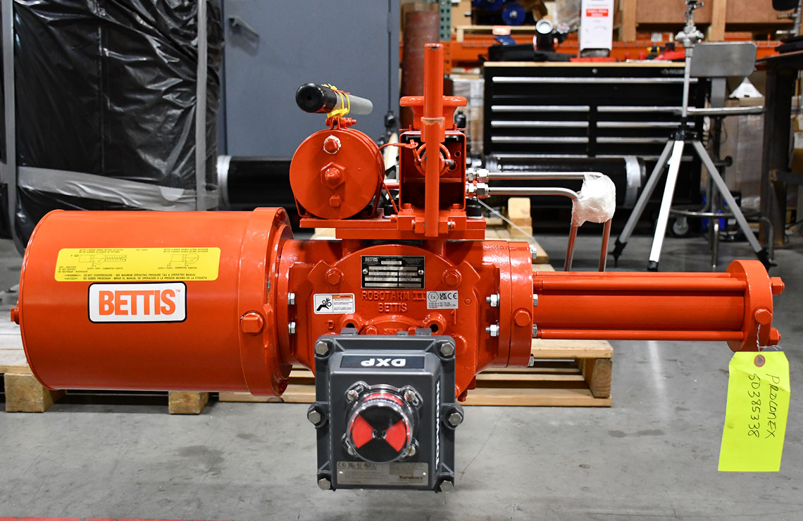 Bettis actuator and Topworx valve controller installed on a valve Dependable Turnaround Execution, Start To Finish